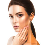 Девушка под фильтрами разных тонов кожи